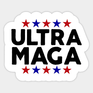 White Proud Ultra Maga Outfit Sticker
